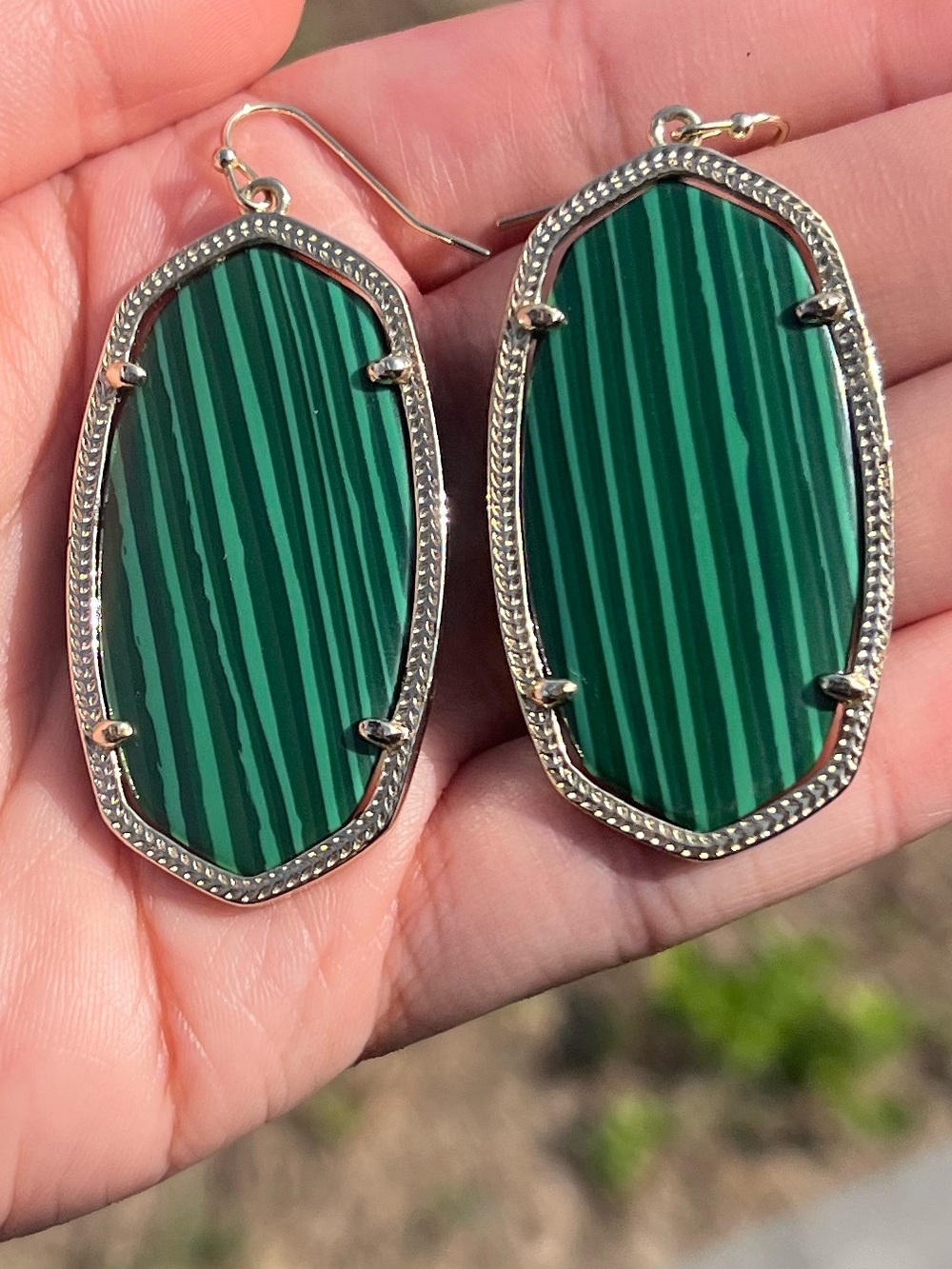 Rare kendra Scott vintage malachite Danielle’s